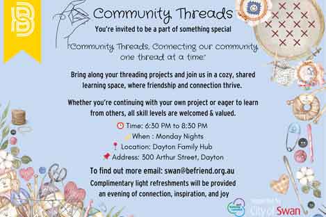 community threads, you're invited to be part of something special