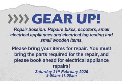 Gear up, repair session 