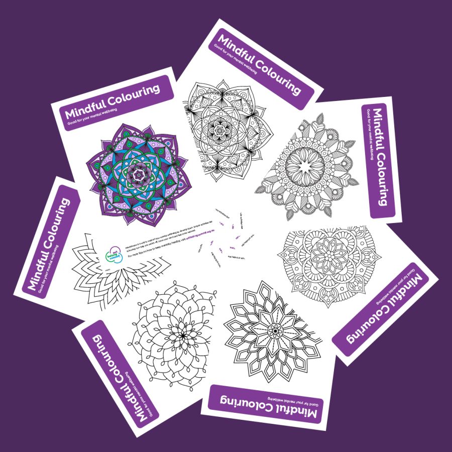 collection of colouring sheets