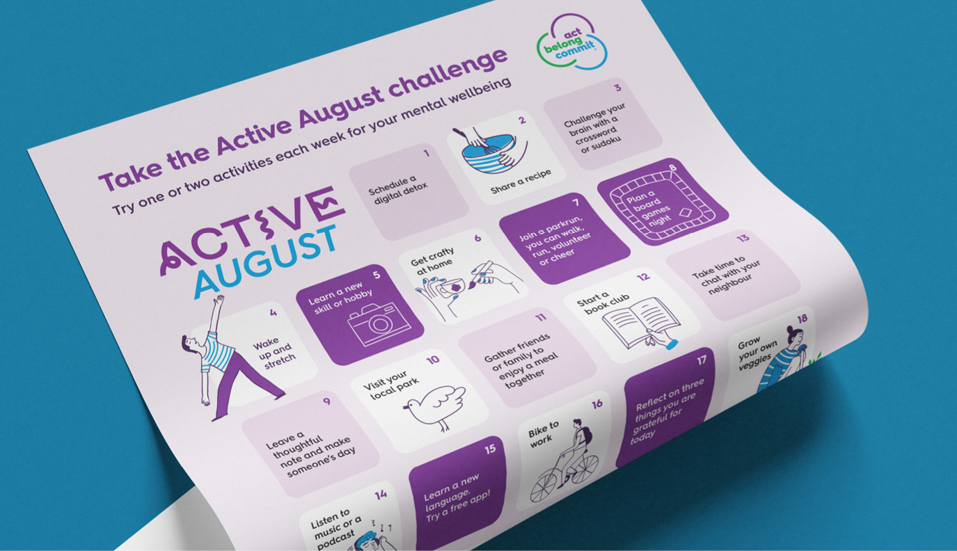 Active August Calendar