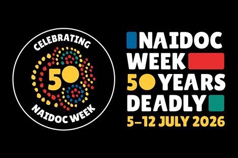 NAIDOC logo with the words 50 Years Deadly